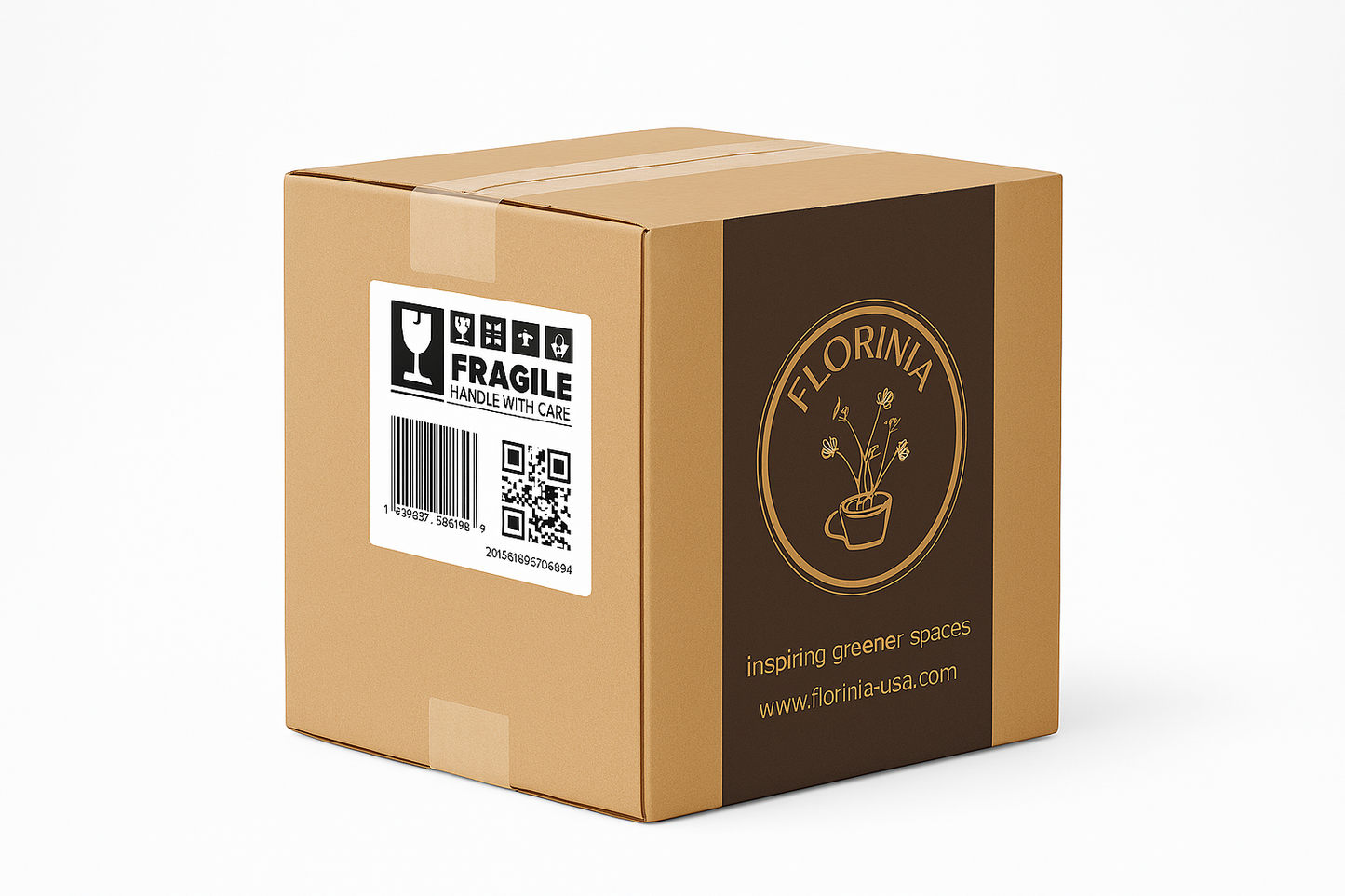 3-Piece White Stoneware Planter Set with Geometric Line Design