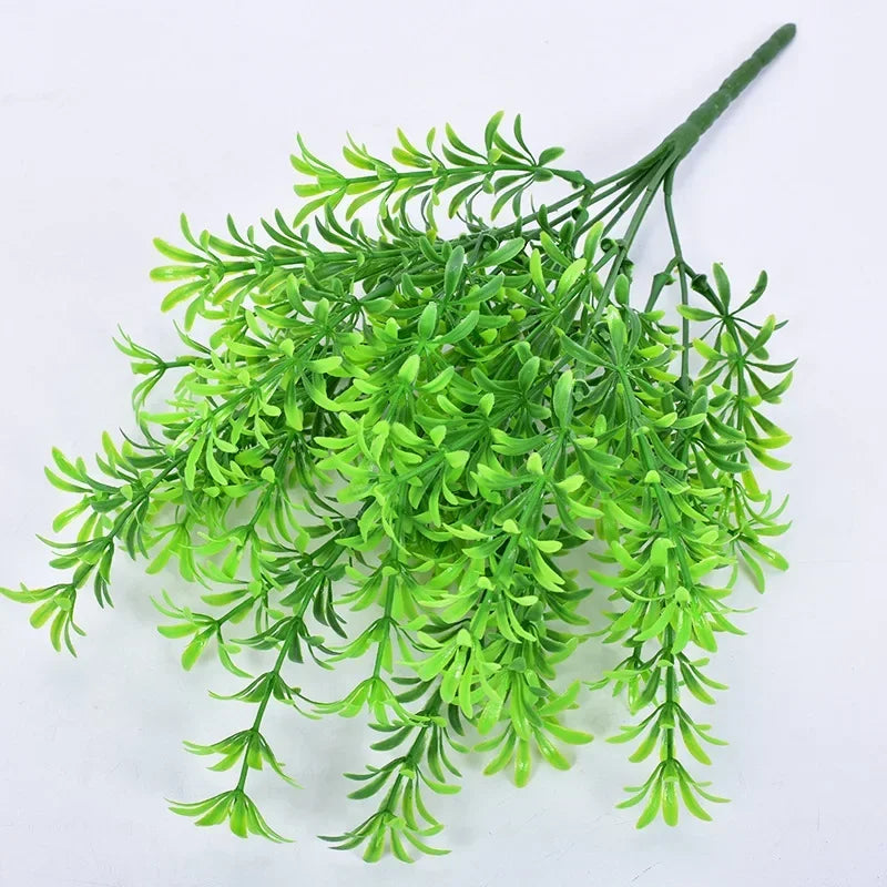 Artificial Plant Small Boston Fern Green Grass Home Decoration Fake Plant Leaves Greenery Home Garden Party Wedding Decorations