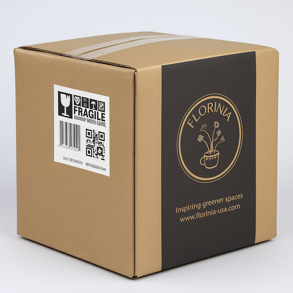 5-Piece White Plastic Planter Pot Set – Modern Round Design