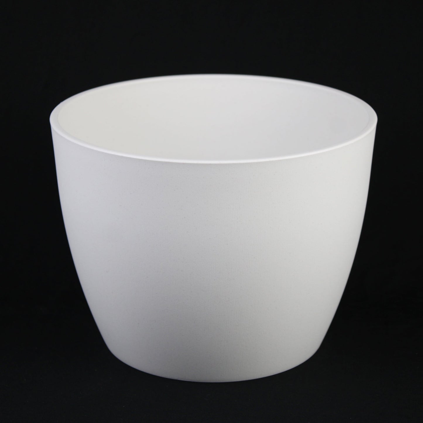 5-Piece White Plastic Planter Pot Set – Modern Round Design