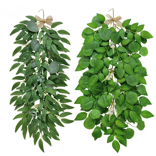 DecorBites™ Eucalyptus Artificial Flowers Bouquet Wedding Home Decor Fake Plant