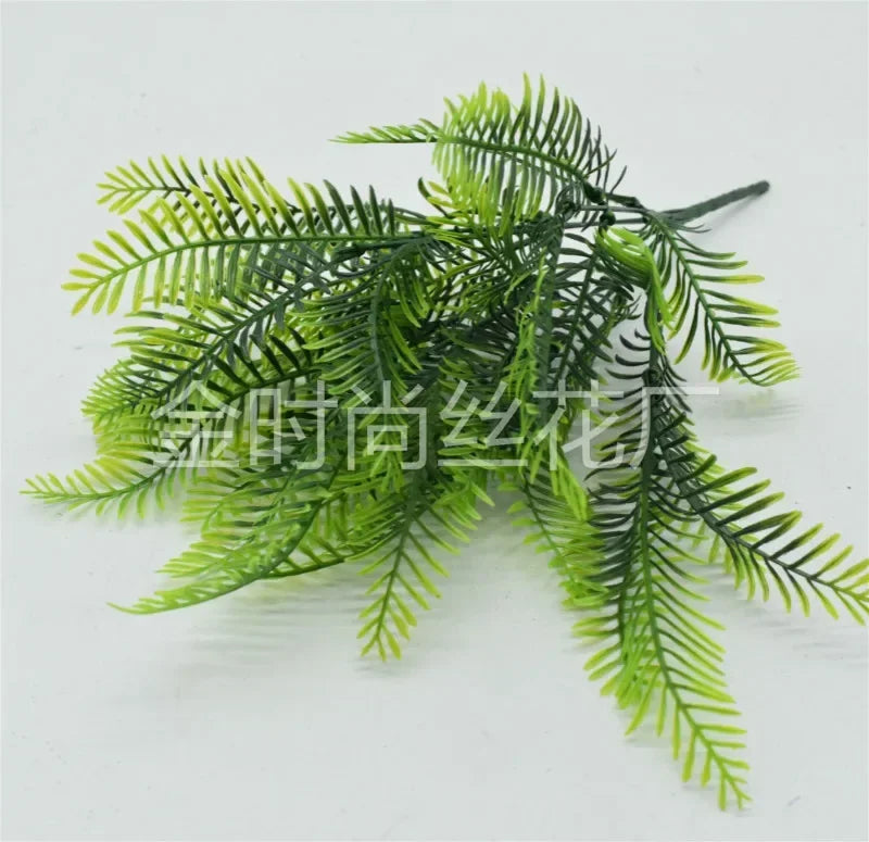 Artificial Plant Small Boston Fern Green Grass Home Decoration Fake Plant Leaves Greenery Home Garden Party Wedding Decorations