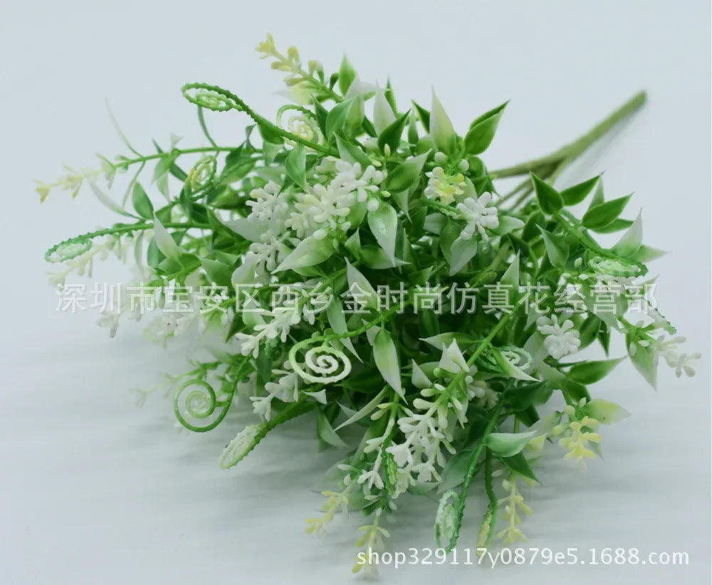 Artificial Plant Small Boston Fern Green Grass Home Decoration Fake Plant Leaves Greenery Home Garden Party Wedding Decorations