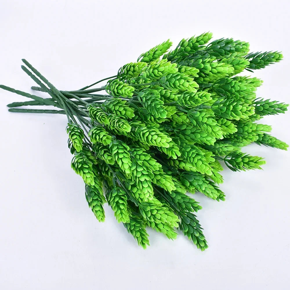 Artificial Plant Small Boston Fern Green Grass Home Decoration Fake Plant Leaves Greenery Home Garden Party Wedding Decorations