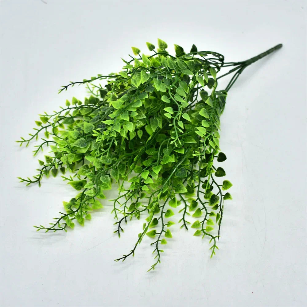 Artificial Plant Small Boston Fern Green Grass Home Decoration Fake Plant Leaves Greenery Home Garden Party Wedding Decorations