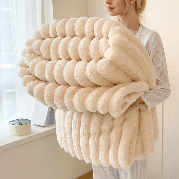 CozyFlannel Nordic Sofa Throw Blanket